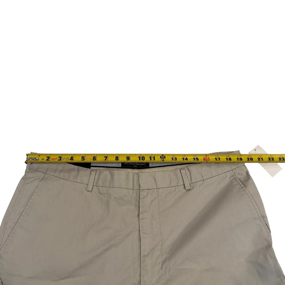 Banana Republic Mens Khaki Chino Pants 38x32 Beige Cotton Straight Leg NWT‎
